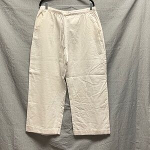Abercrombie & Fitch Women’s Linen Cream Pants